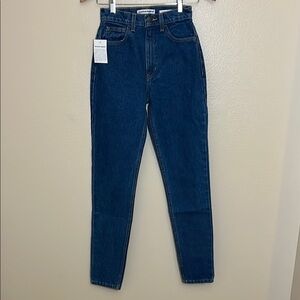 NWT American Apparel High Waisted Blue Jeans